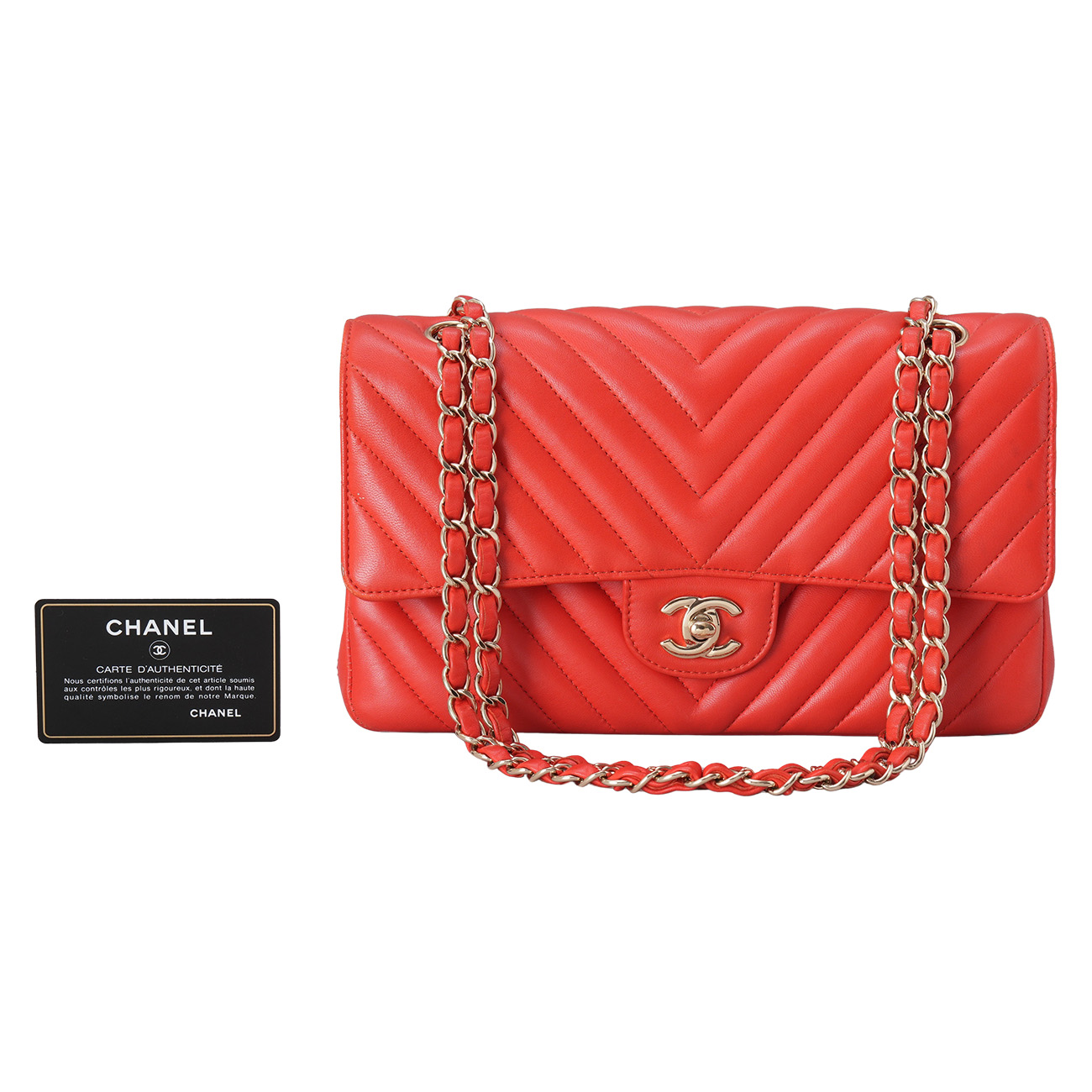 CHANEL(USED)샤넬 쉐브론 클래식 미듐 플랩백