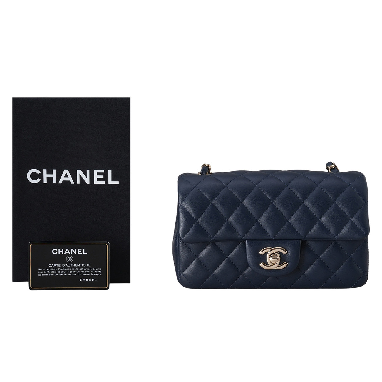 CHANEL(USED)샤넬 램스킨 뉴미니 클래식 크로스백