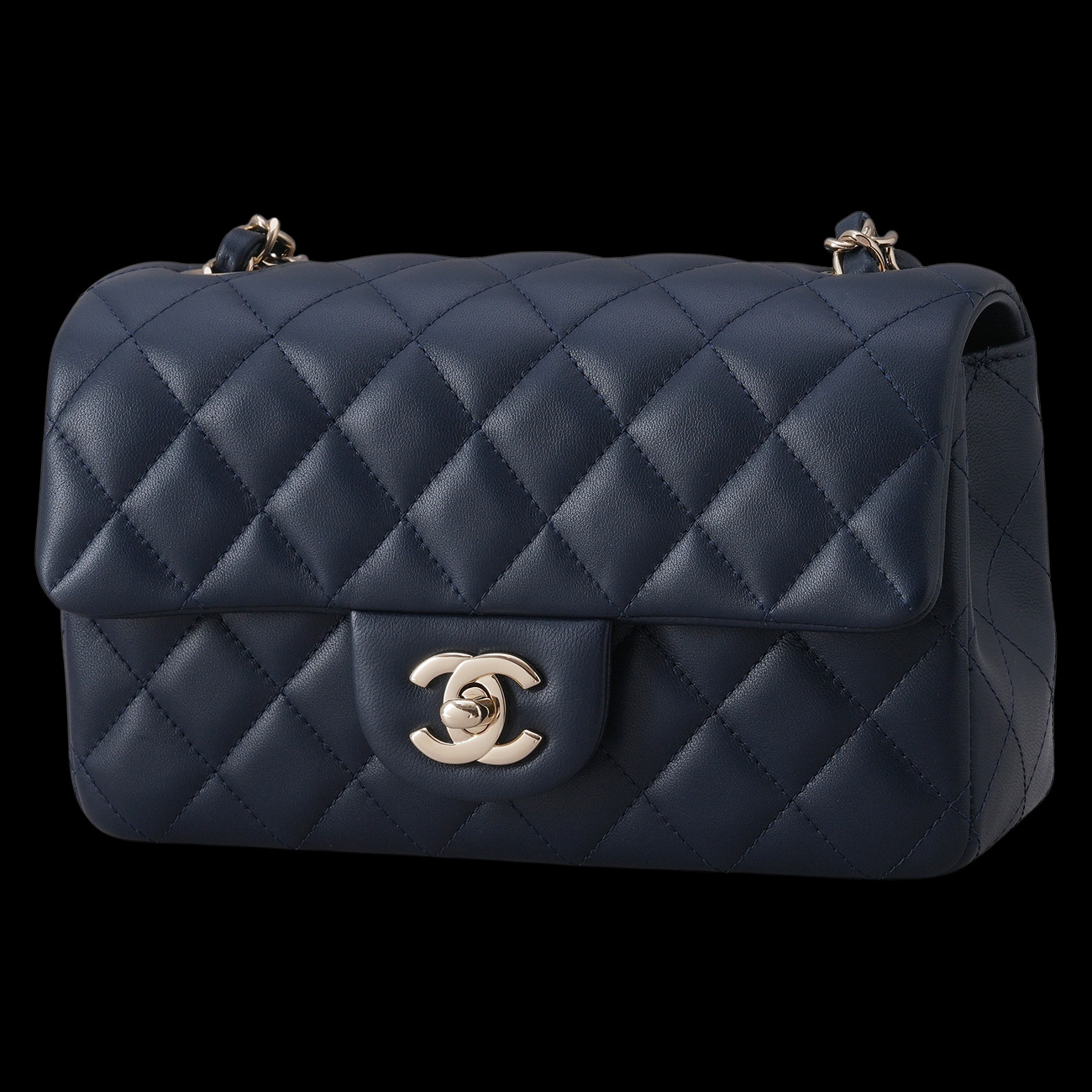CHANEL(USED)샤넬 램스킨 뉴미니 클래식 크로스백