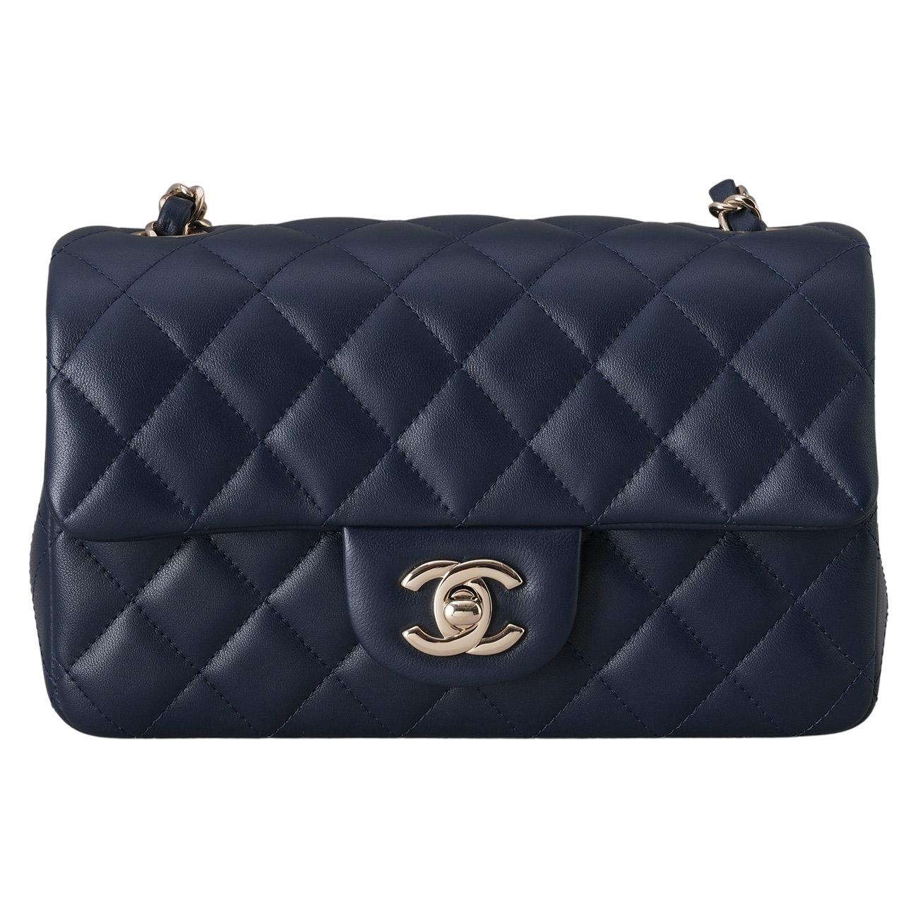 CHANEL(USED)샤넬 램스킨 뉴미니 클래식 크로스백