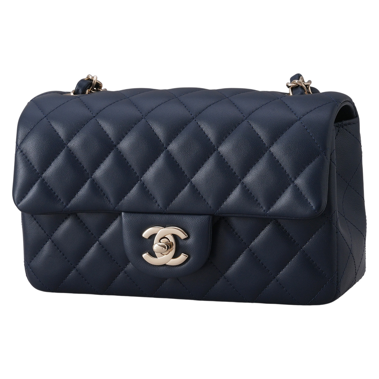 CHANEL(USED)샤넬 램스킨 뉴미니 클래식 크로스백