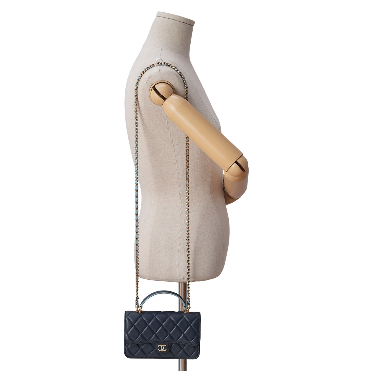 CHANEL(USED)샤넬 AP3226 탑핸들 폰홀더백