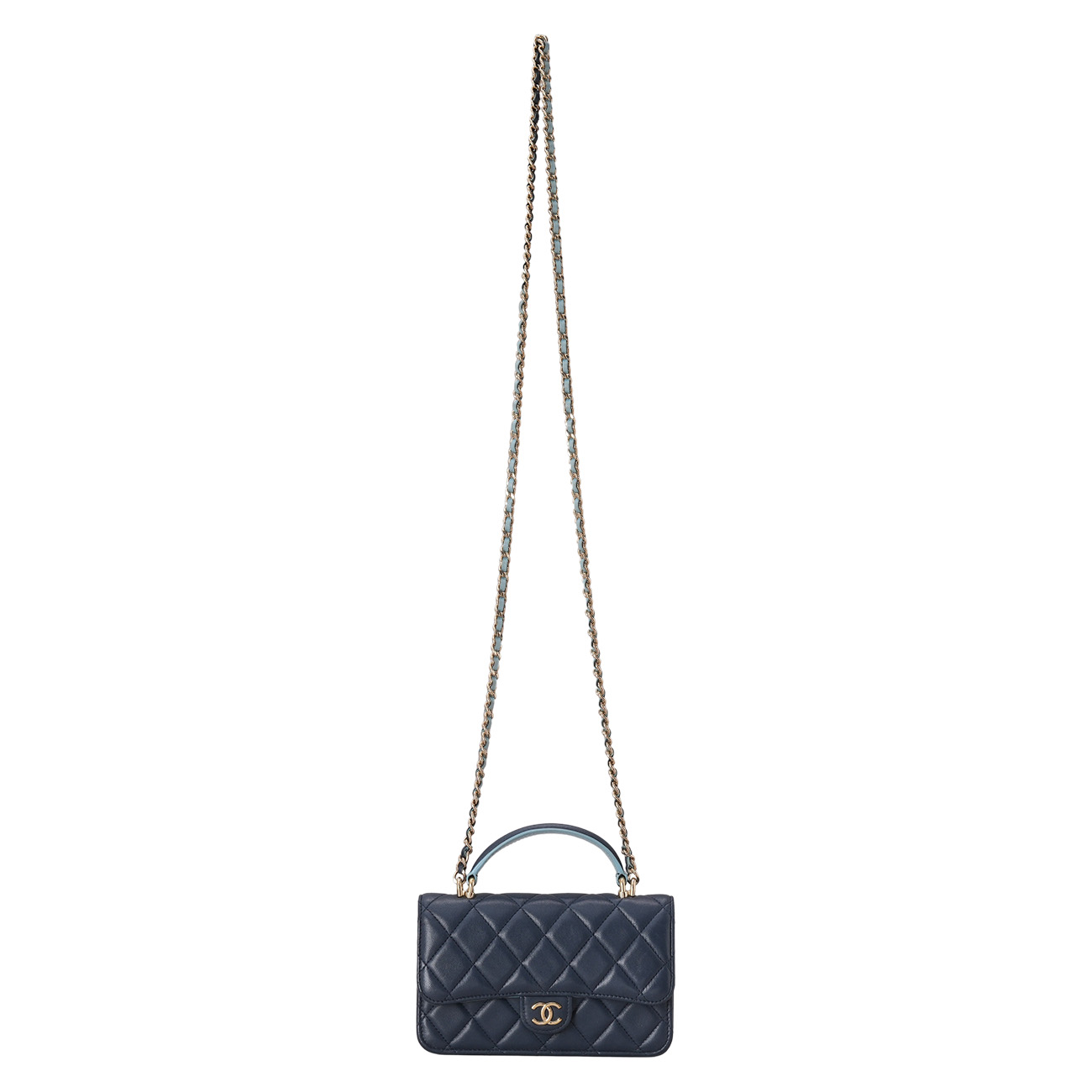 CHANEL(USED)샤넬 AP3226 탑핸들 폰홀더백