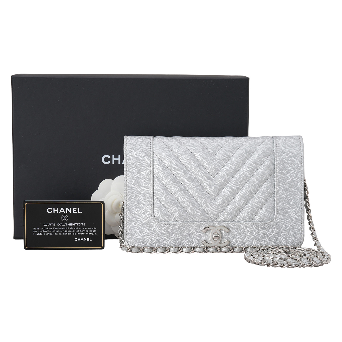 CHANEL(USED)샤넬 캐비어 마드모아젤 WOC