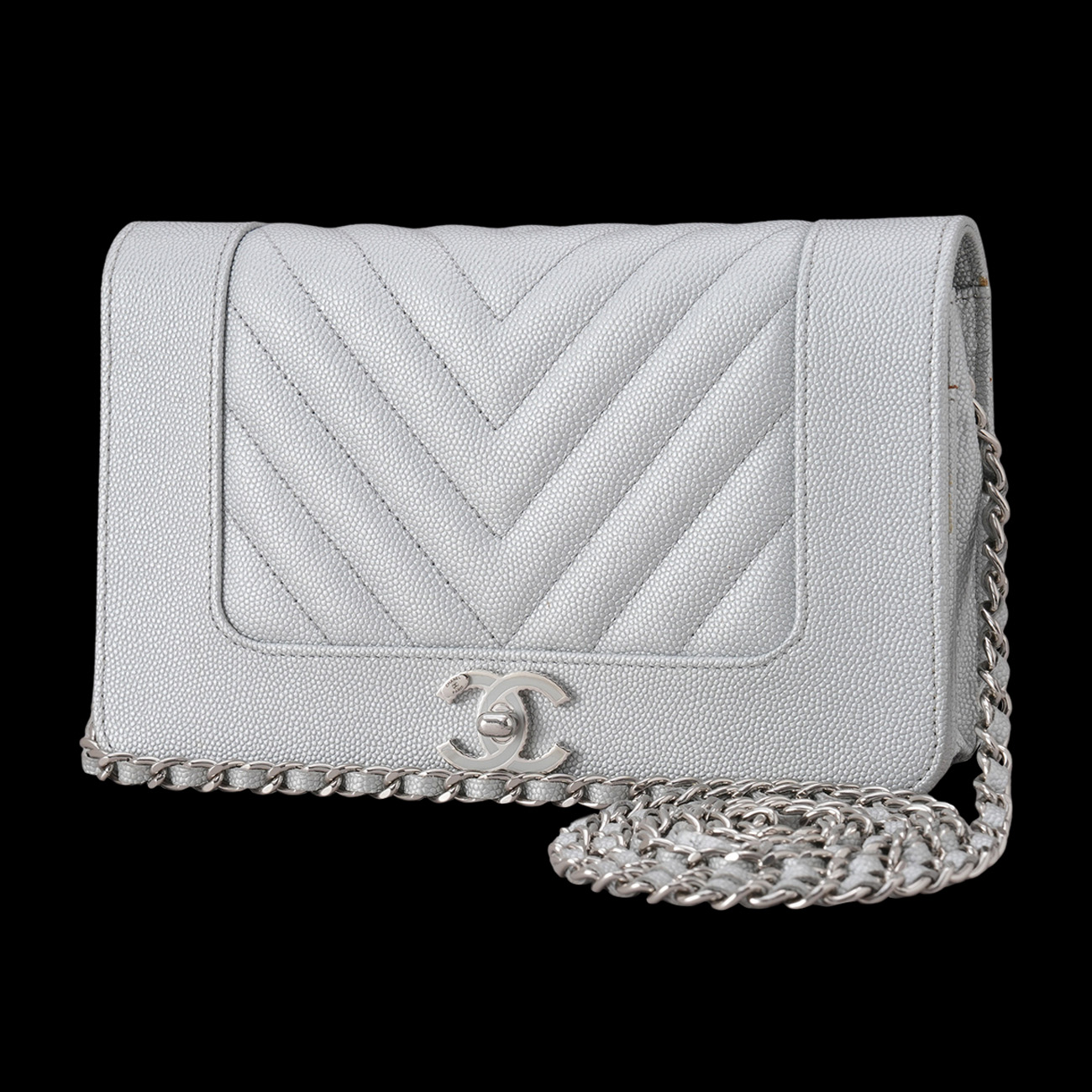 CHANEL(USED)샤넬 캐비어 마드모아젤 WOC