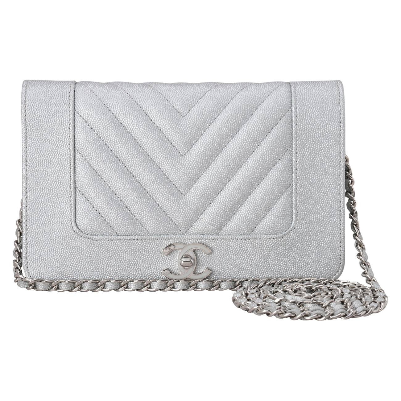 CHANEL(USED)샤넬 캐비어 마드모아젤 WOC