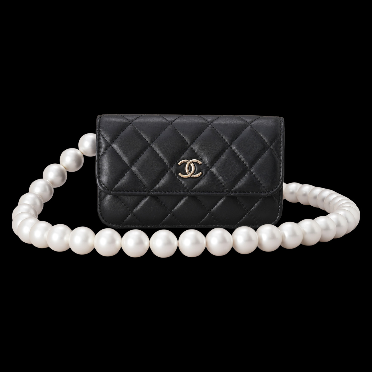 CHANEL(USED)샤넬 시즌 미니 진주 체인백