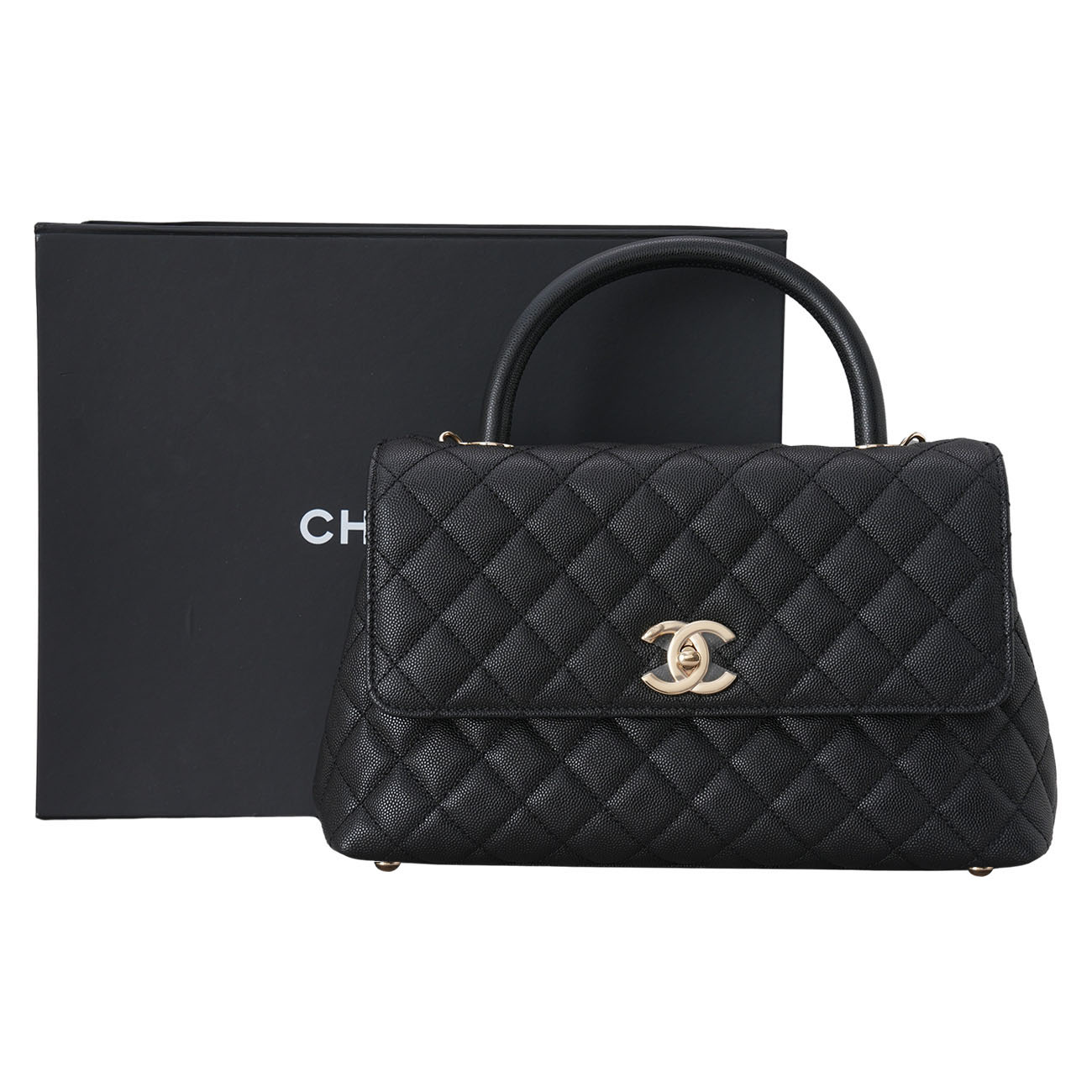 CHANEL(USED)샤넬 캐비어 코코핸들 미듐
