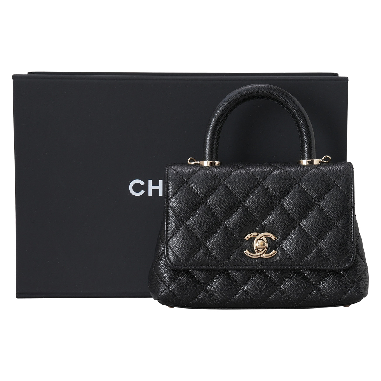 CHANEL(USED)샤넬 캐비어 코코핸들 미니