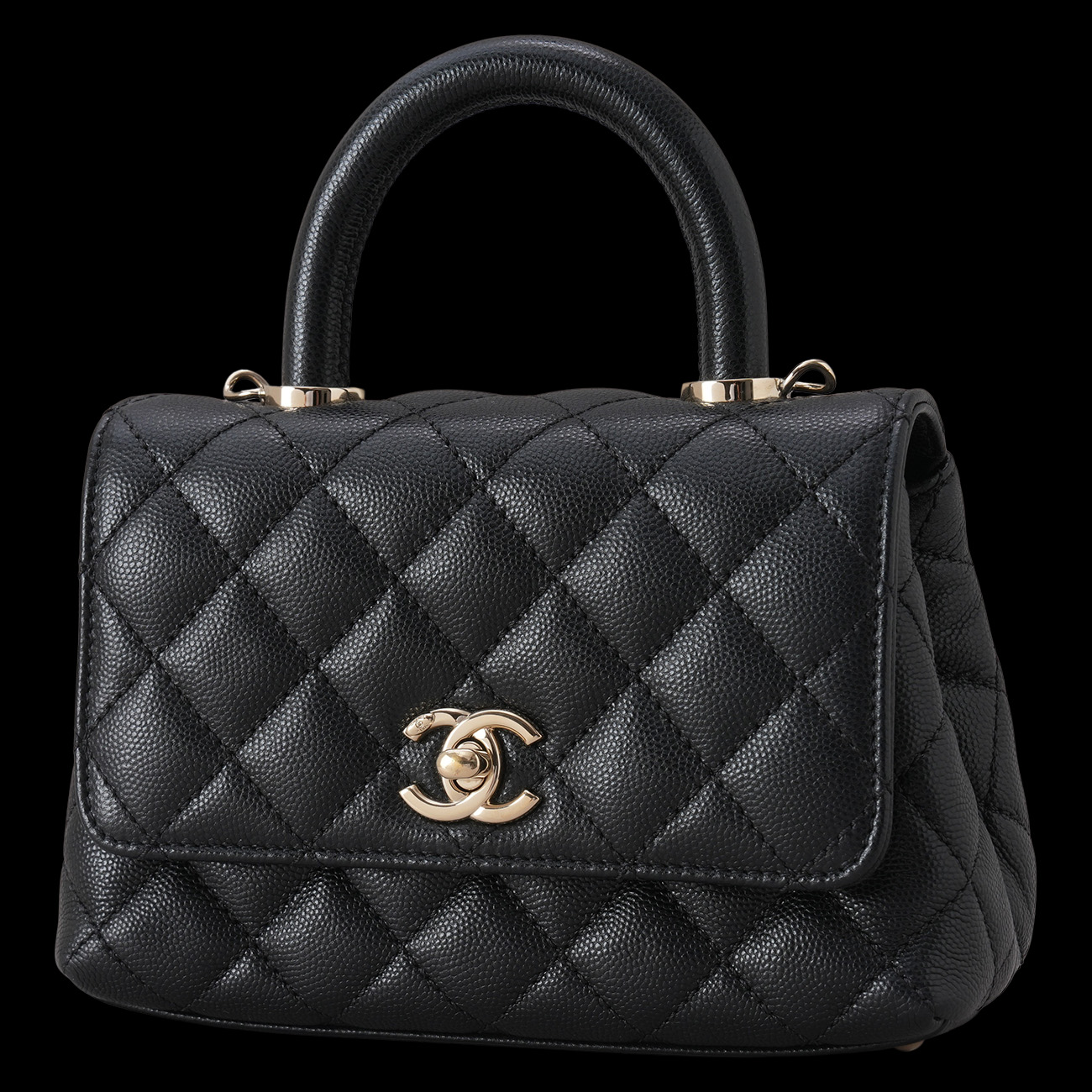 CHANEL(USED)샤넬 캐비어 코코핸들 미니