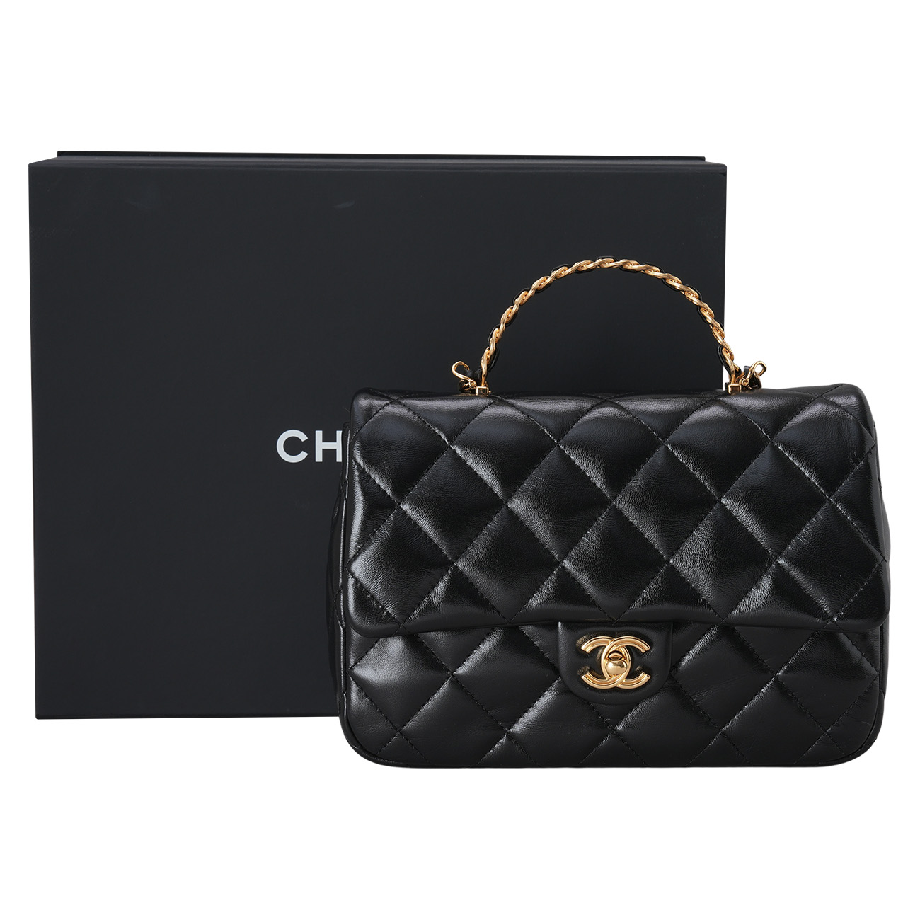 CHANEL(USED)샤넬 시즌 탑핸들 플랩백