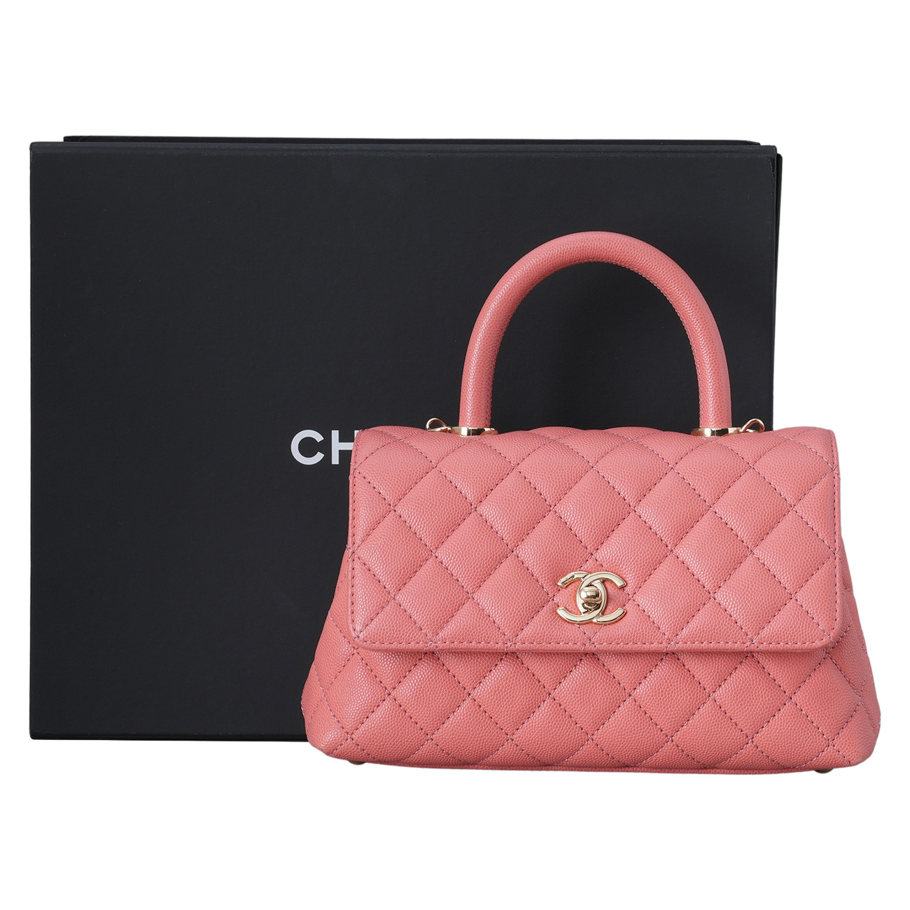 CHANEL(USED)샤넬 캐비어 코코핸들 23