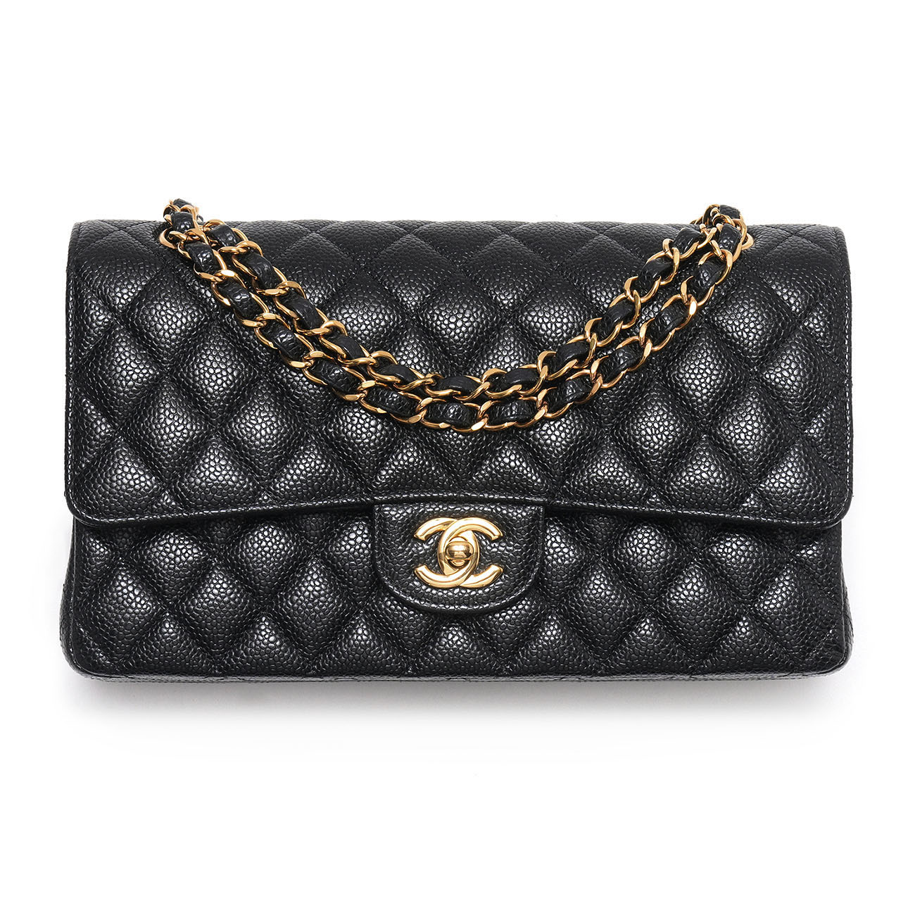 CHANEL(USED)샤넬 캐비어 클래식 미듐플랩백