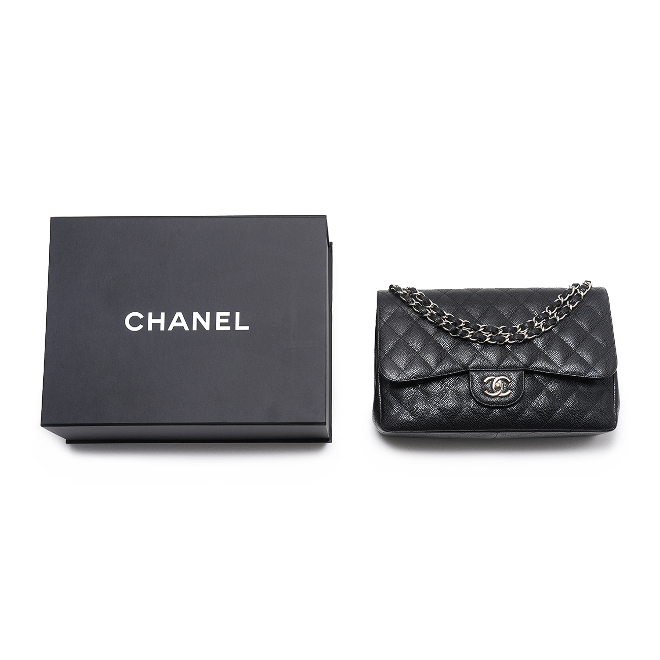 CHANEL(USED)샤넬 캐비어 클래식 점보 플랩백