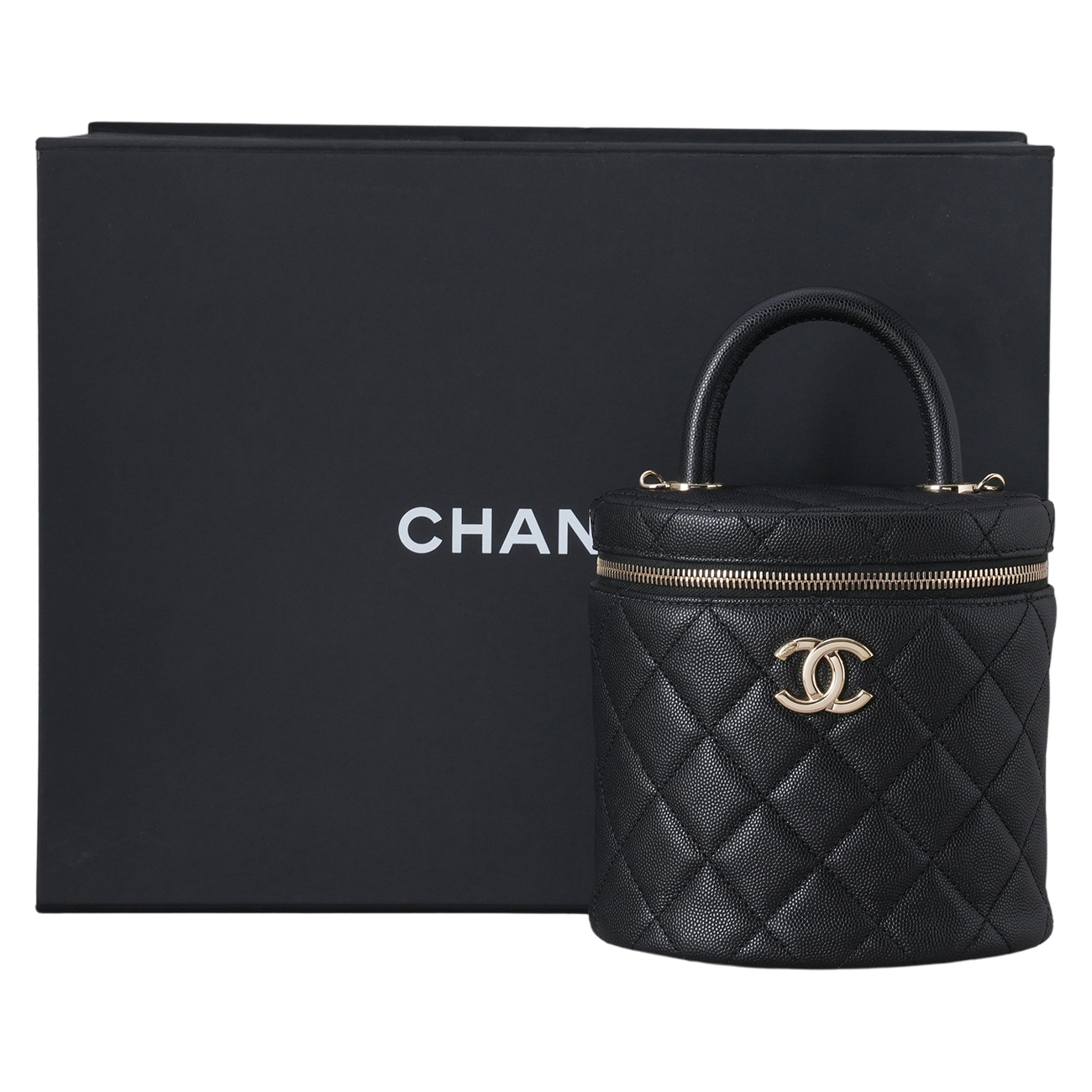 CHANEL(USED)샤넬 AS3348 캐비어 코코핸들 베니티 체인백