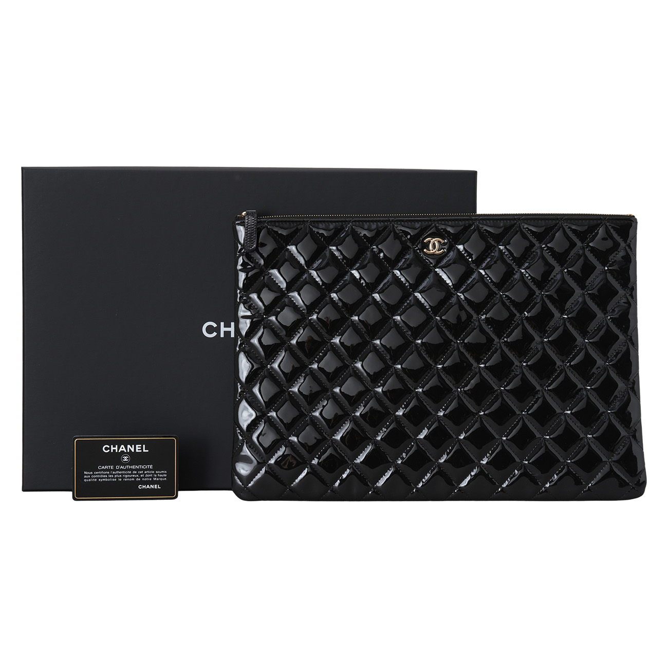 CHANEL(USED)샤넬 페이던트 클래식 클러치 라지