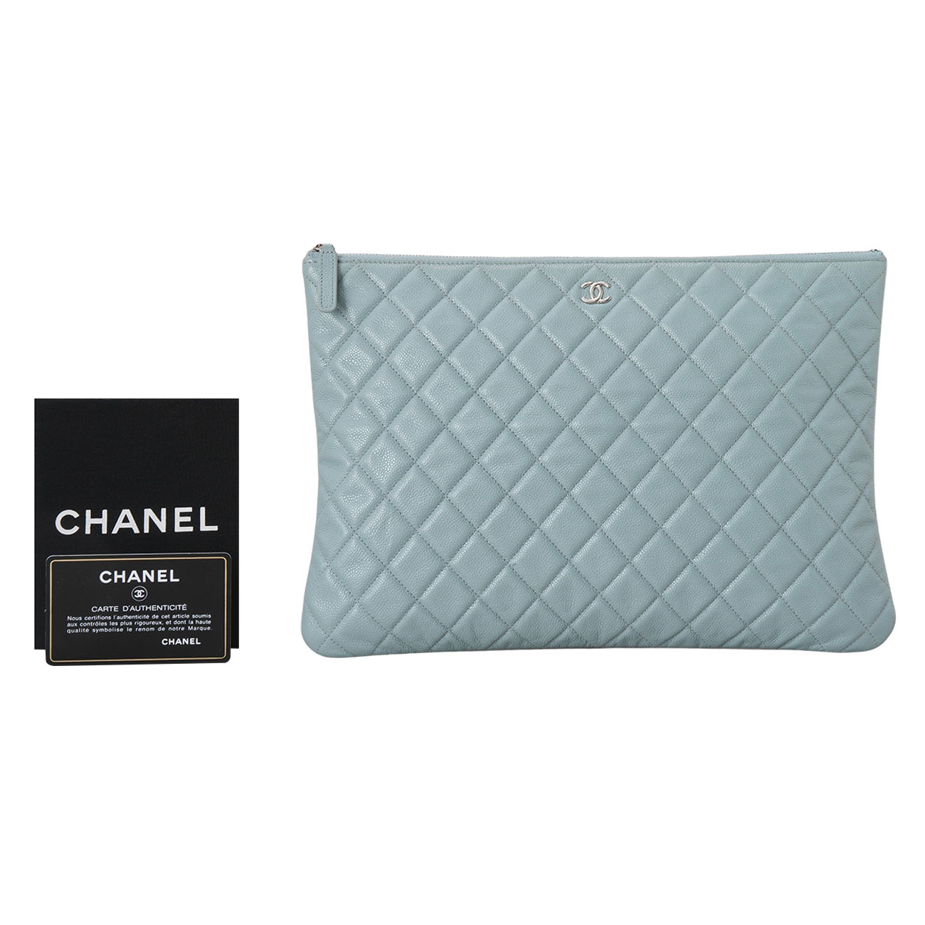 CHANEL(USED)샤넬 캐비어 클래식 클러치 라지