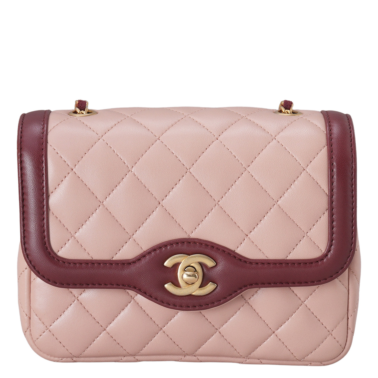 CHANEL(USED)샤넬 A91057 시즌 투톤 플랩백