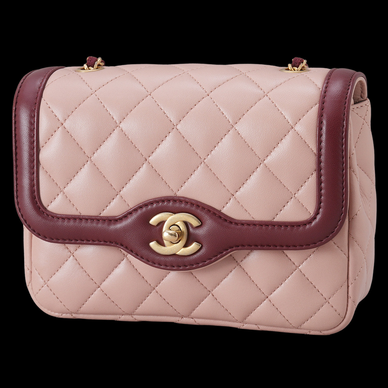 CHANEL(USED)샤넬 A91057 시즌 투톤 플랩백