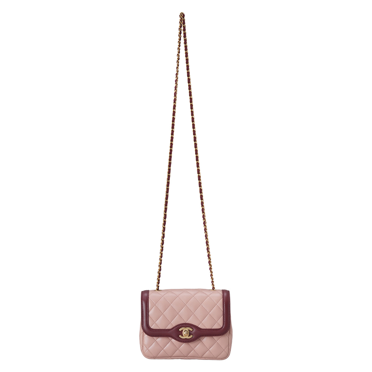 CHANEL(USED)샤넬 A91057 시즌 투톤 플랩백
