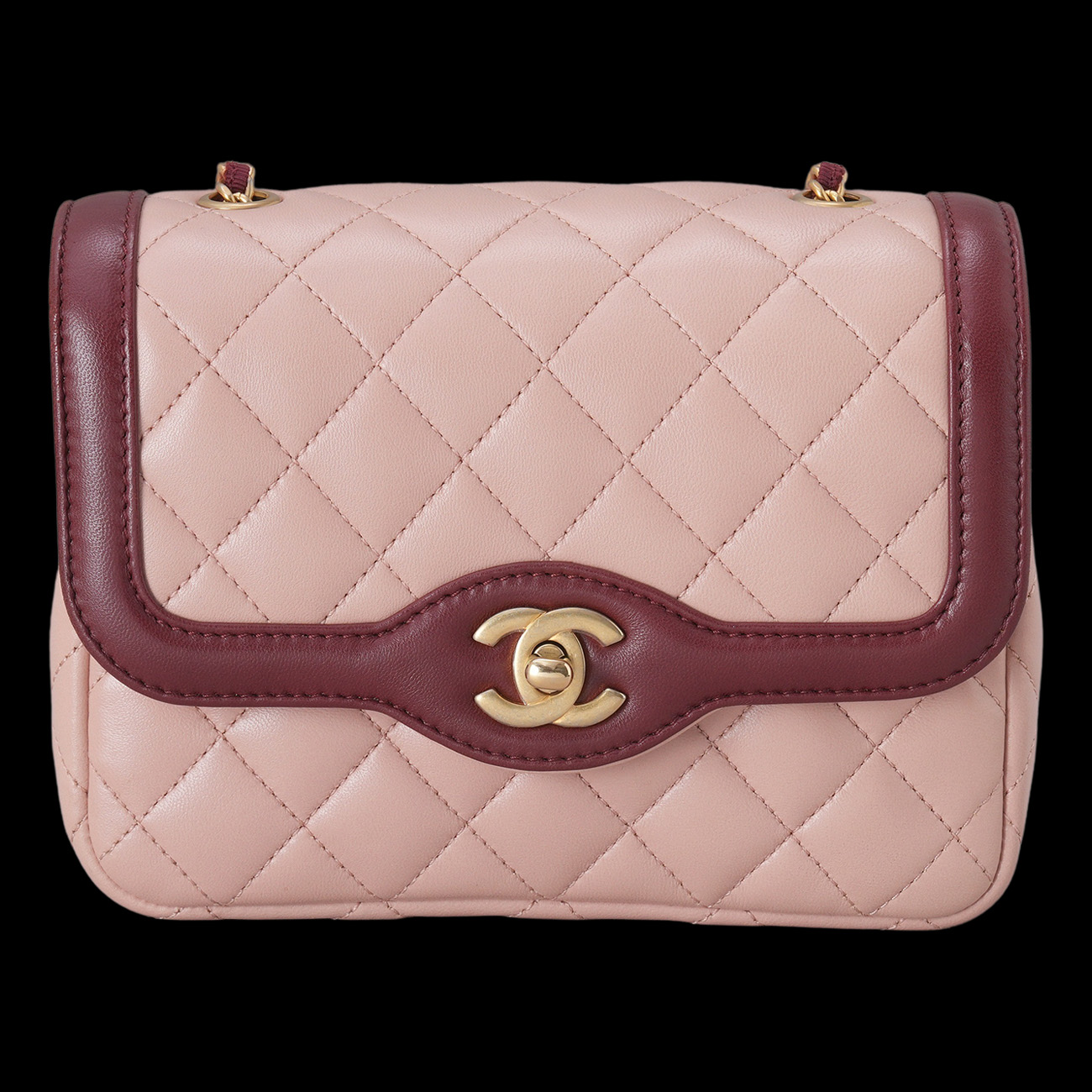 CHANEL(USED)샤넬 A91057 시즌 투톤 플랩백