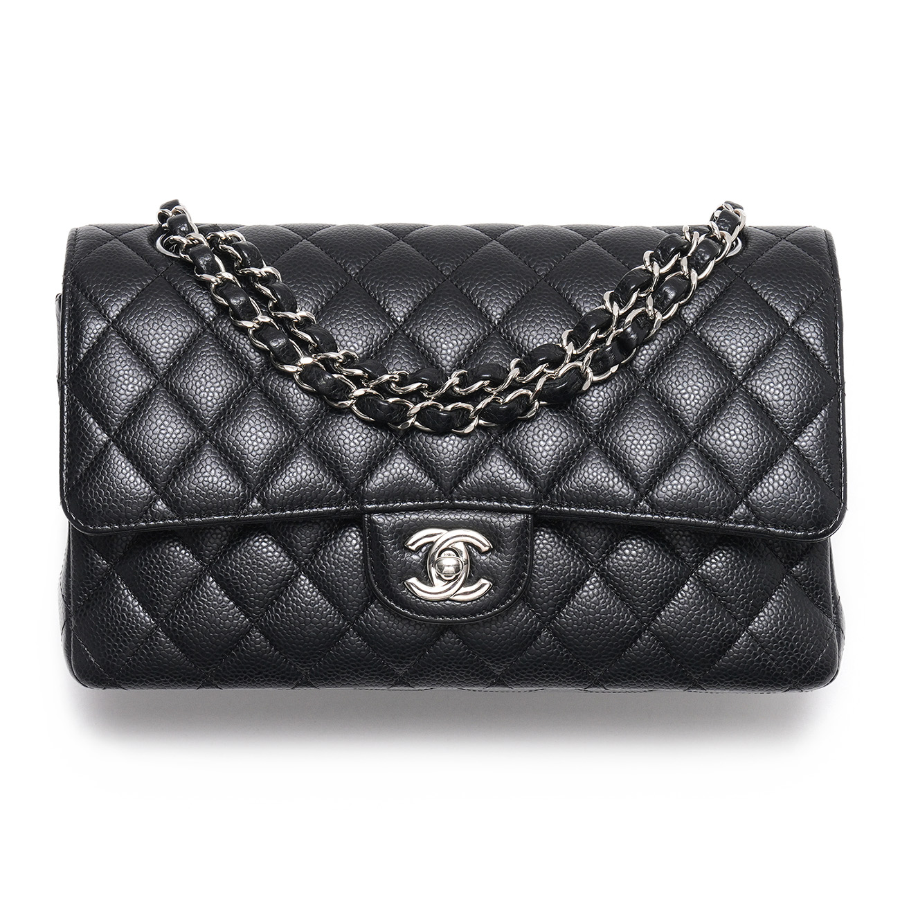 CHANEL(USED)샤넬 캐비어 클래식 미듐 플랩백