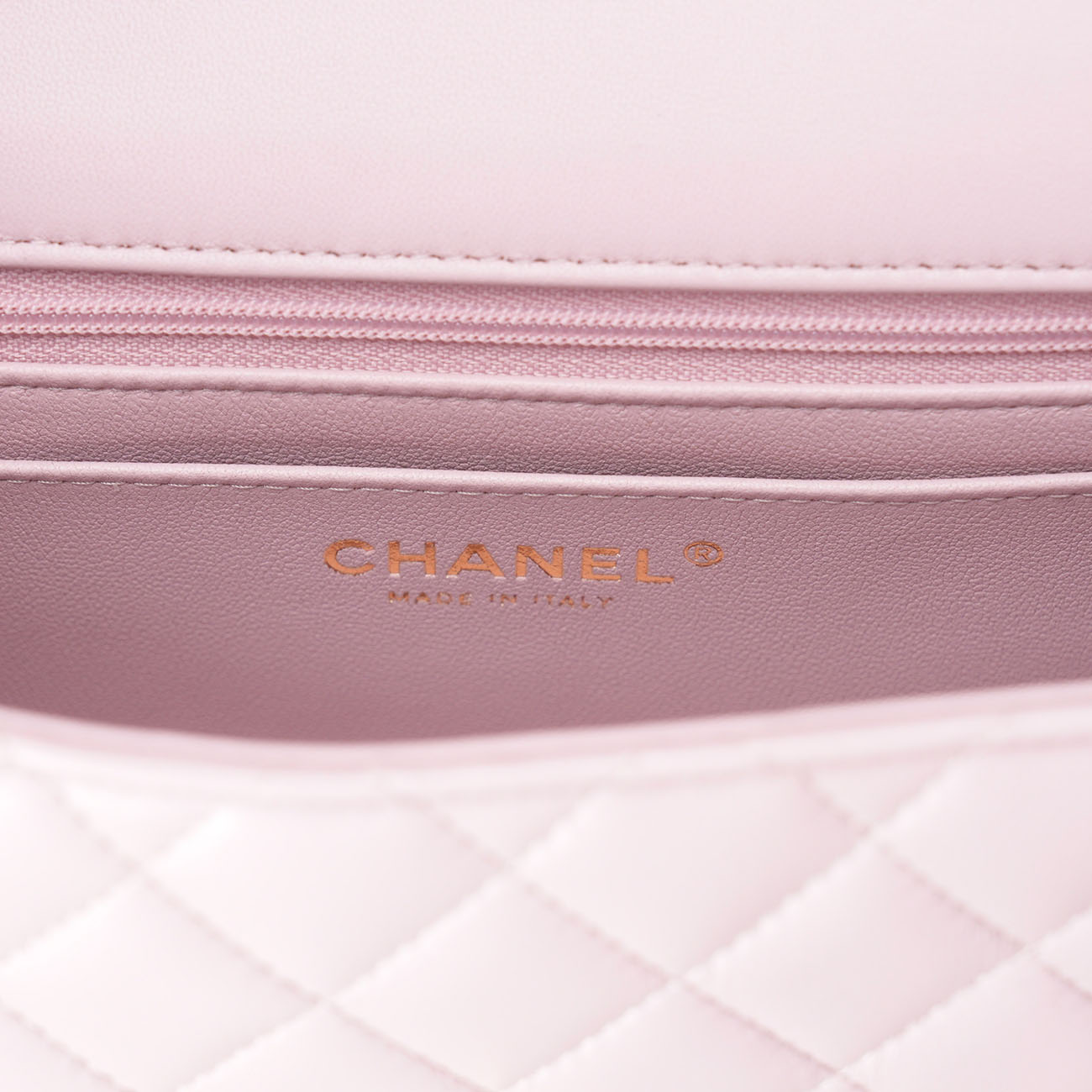 CHANEL(USED)샤넬 램스킨 뉴미니 탑핸들
