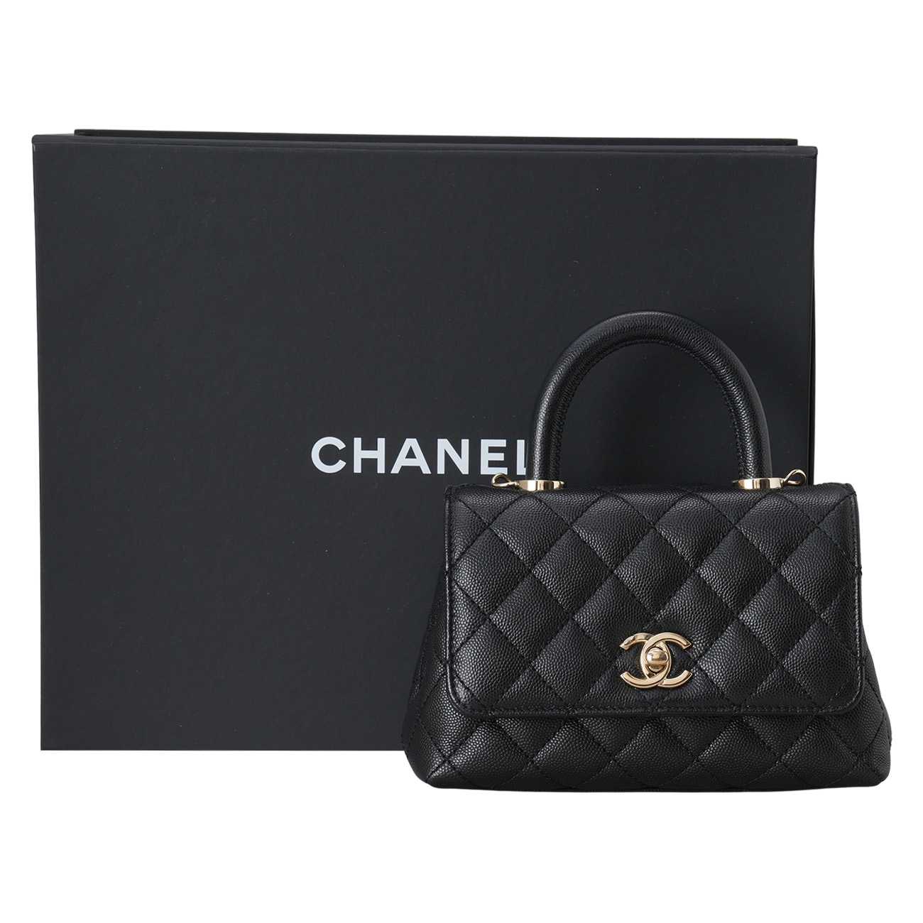 CHANEL(USED)샤넬 캐비어 코코핸들 미니