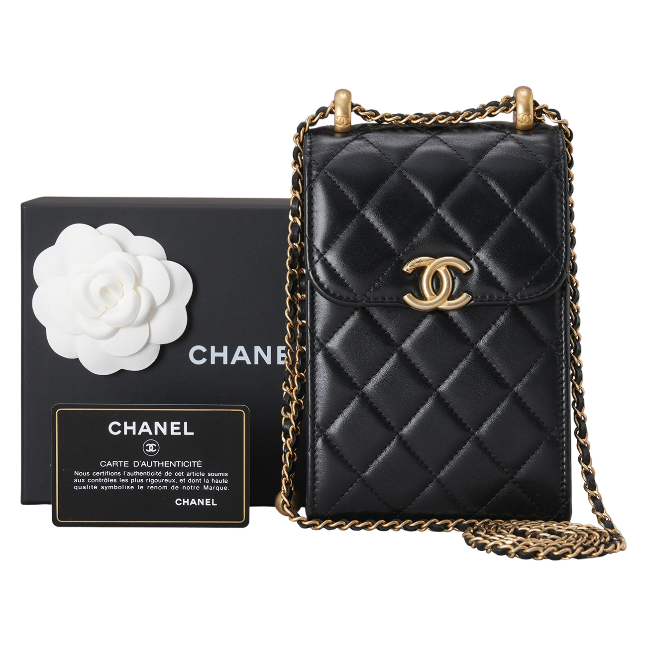 CHANEL(USED)샤넬 AP2291 시즌 체인 폰홀더백