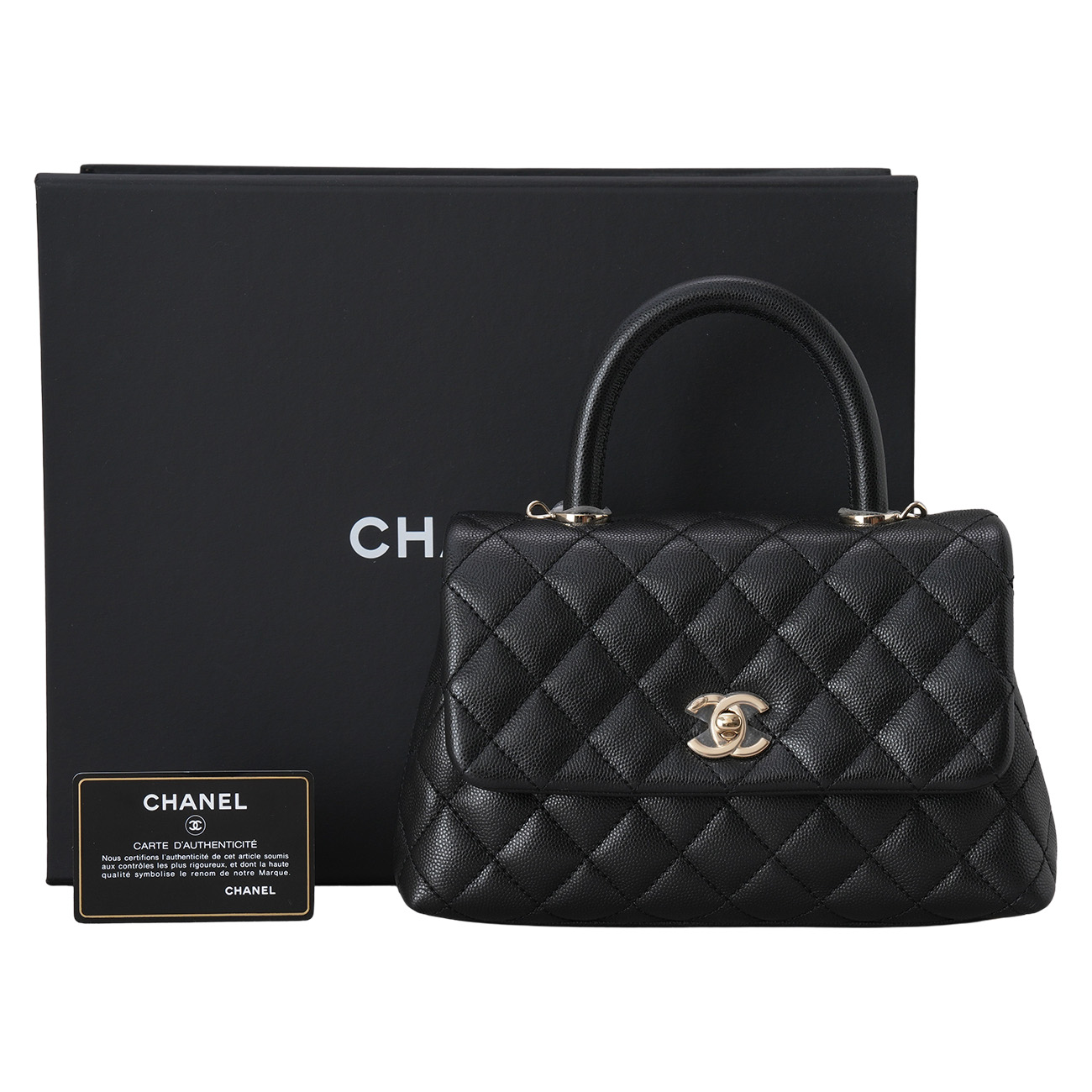 CHANEL(USED)샤넬 캐비어 코코핸들 스몰
