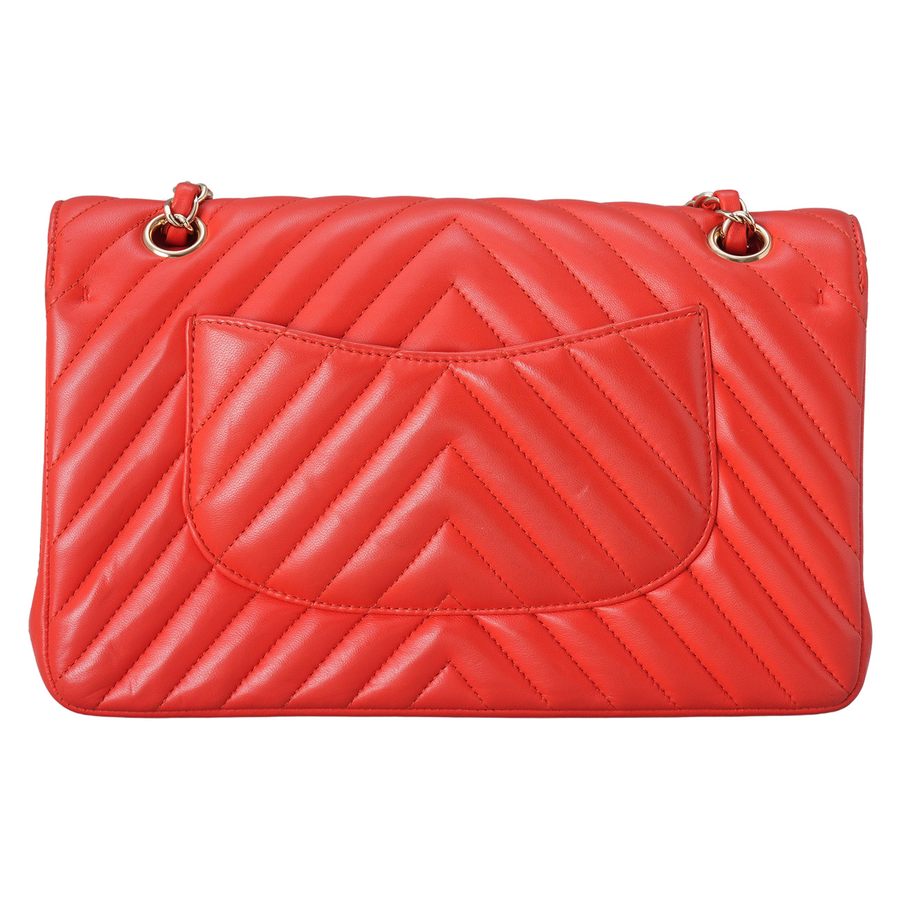 CHANEL(USED)샤넬 램스킨 쉐브론 클래식 미듐 플랩백