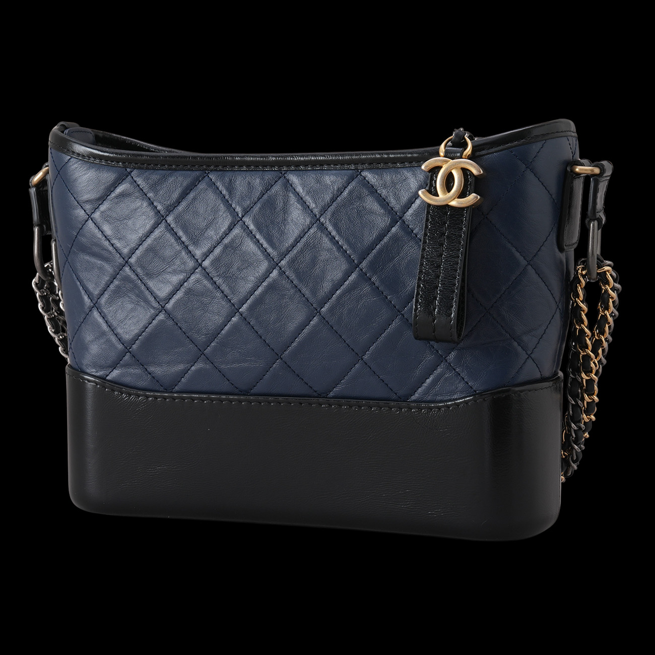 CHANEL(USED)샤넬 가브리엘 호보 뉴미듐 네이비