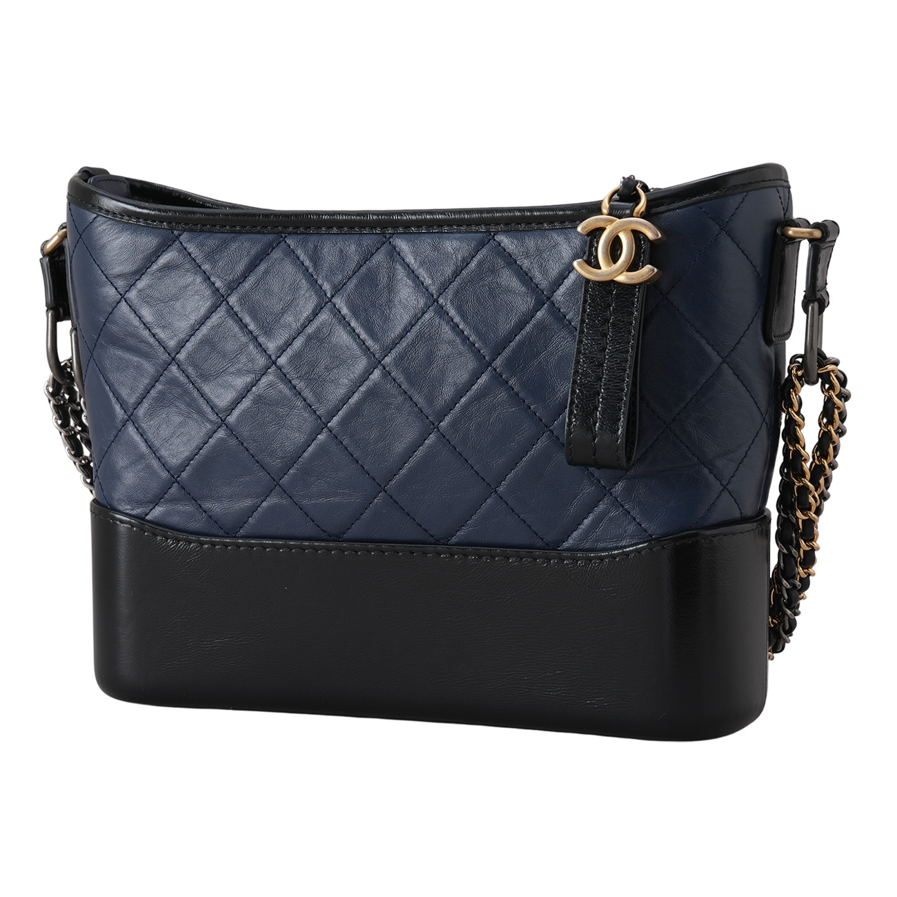 CHANEL(USED)샤넬 가브리엘 호보 뉴미듐 네이비