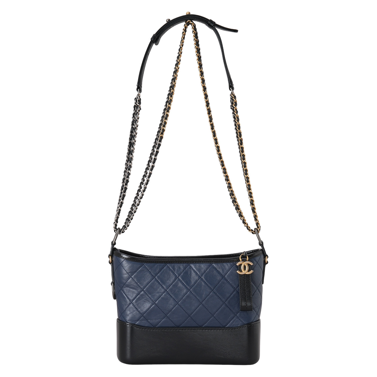 CHANEL(USED)샤넬 가브리엘 호보 뉴미듐 네이비