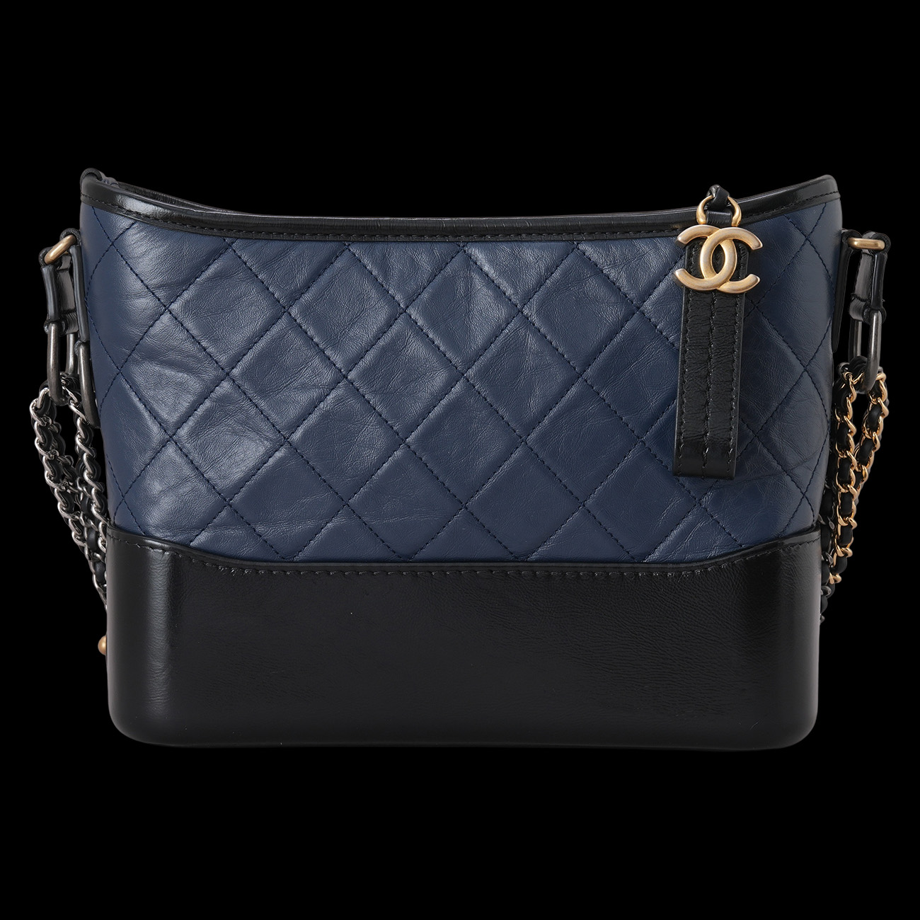 CHANEL(USED)샤넬 가브리엘 호보 뉴미듐 네이비