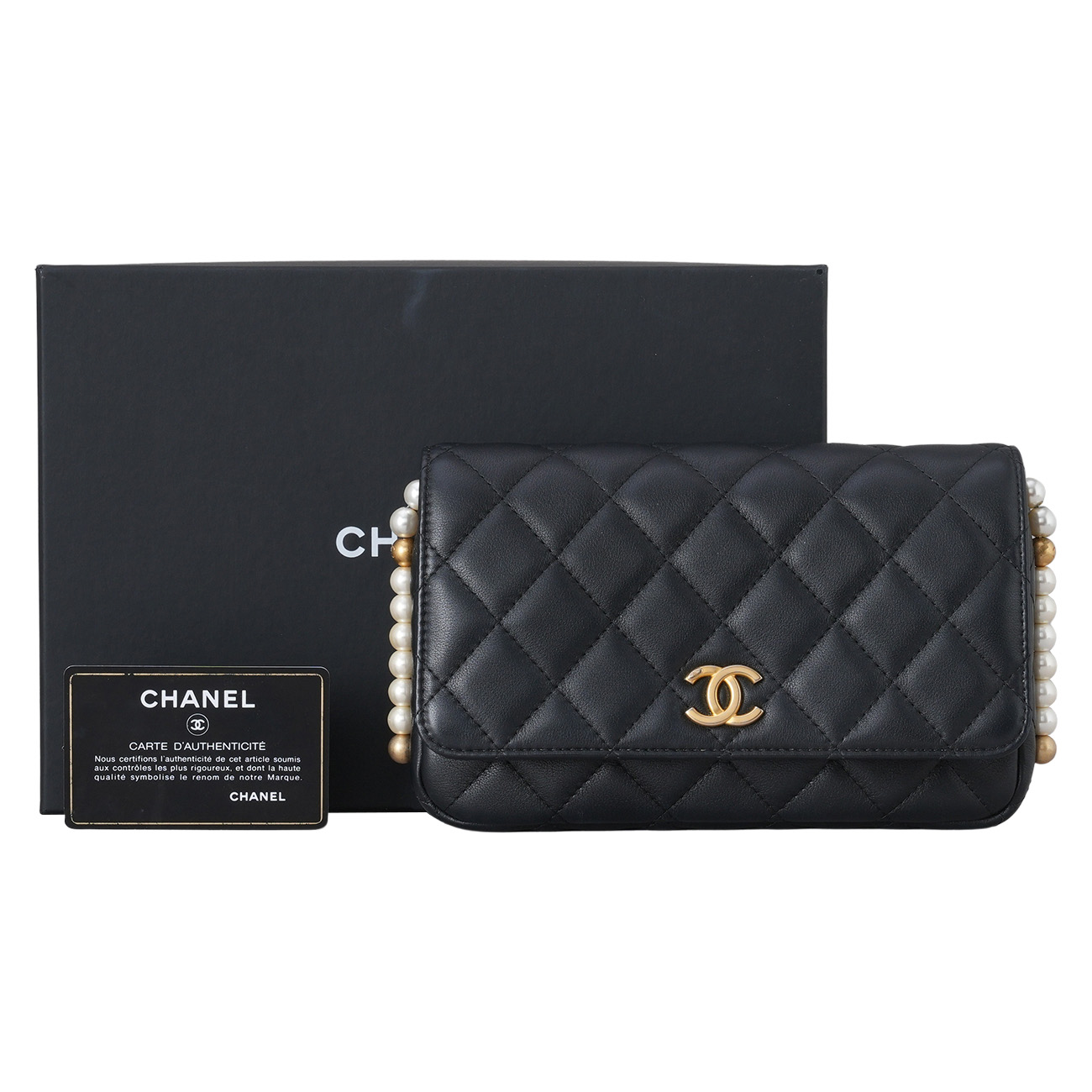 CHANEL(USED)샤넬 AP2190 진주 체인 WOC