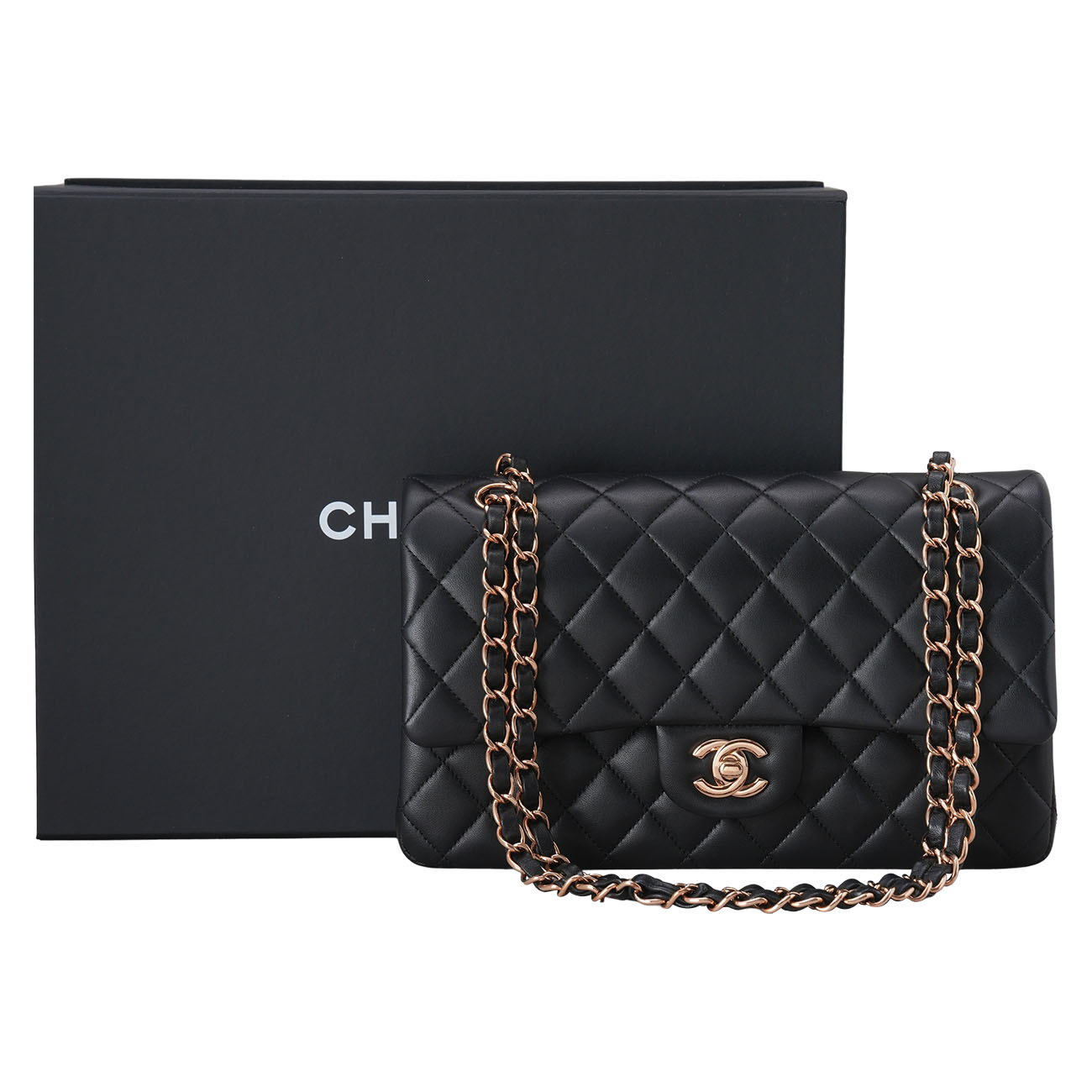 CHANEL(USED)샤넬 램스킨 클래식 미듐 플랩백