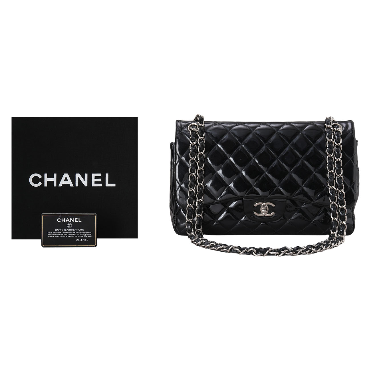 CHANEL(USED)샤넬 페이던트 클래식 점보 플랩백