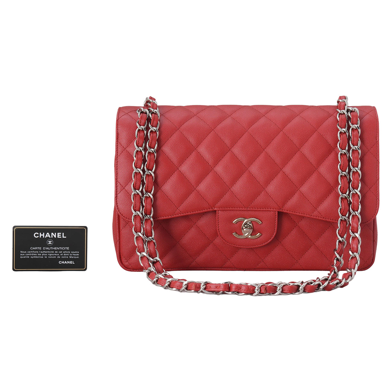 CHANEL(USED)샤넬 캐비어 클래식 라지 플랩백