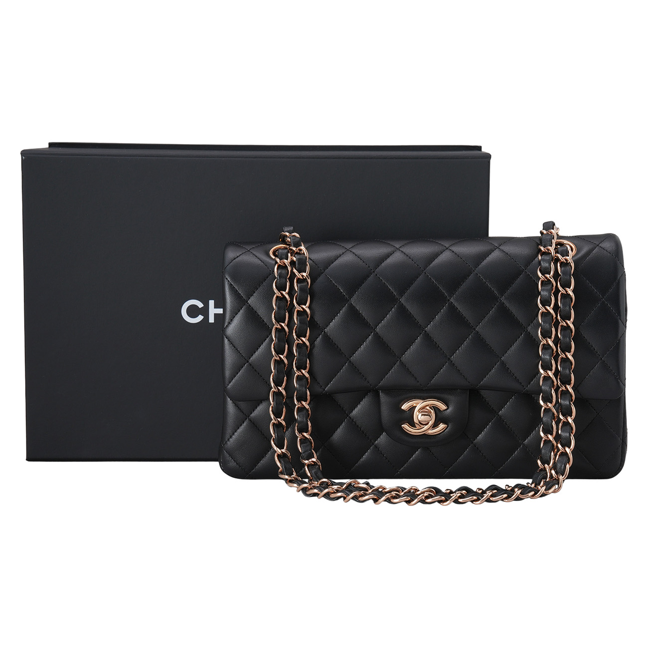 CHANEL(USED)샤넬 램스킨 클래식 미듐 플랩백