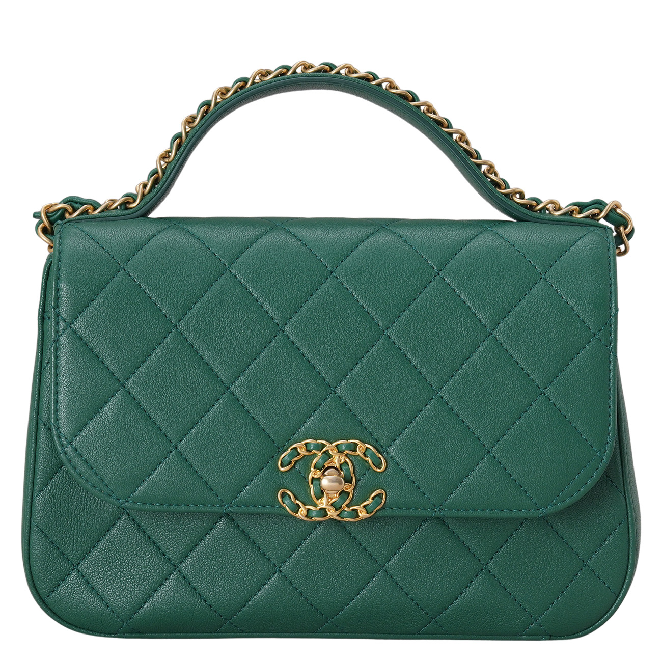 CHANEL(USED)샤넬 시즌 탑핸들 체인백