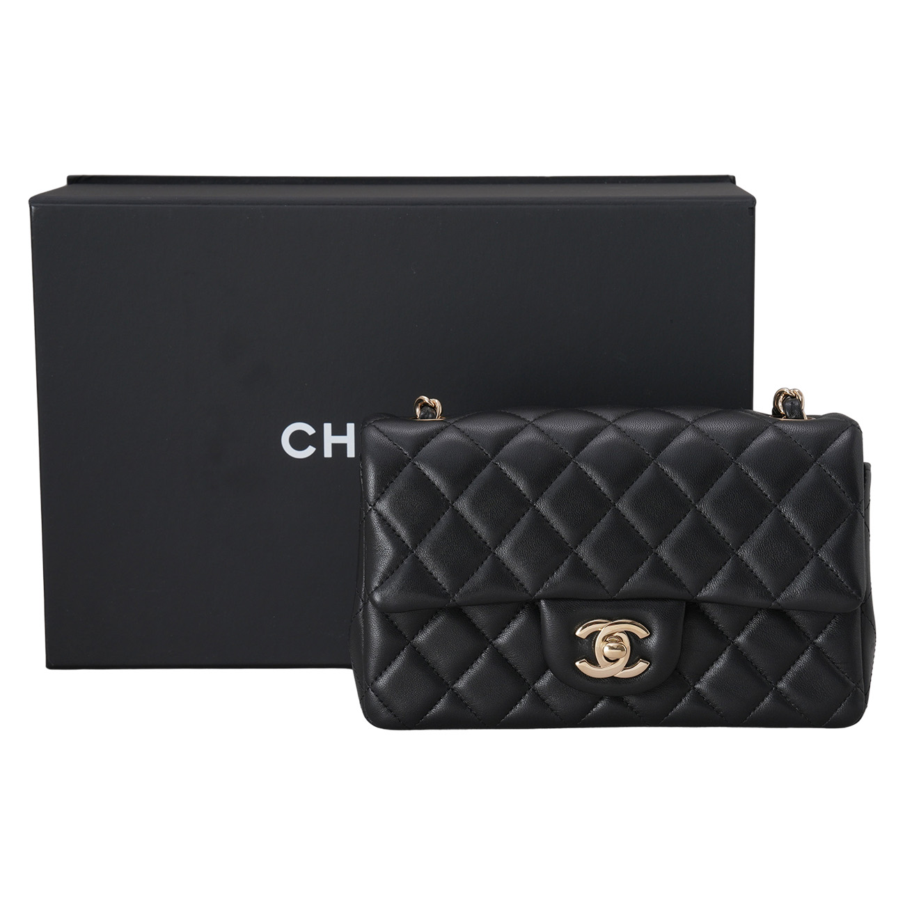 CHANEL(USED)샤넬 램스킨 클래식 뉴미니 체인 숄더백