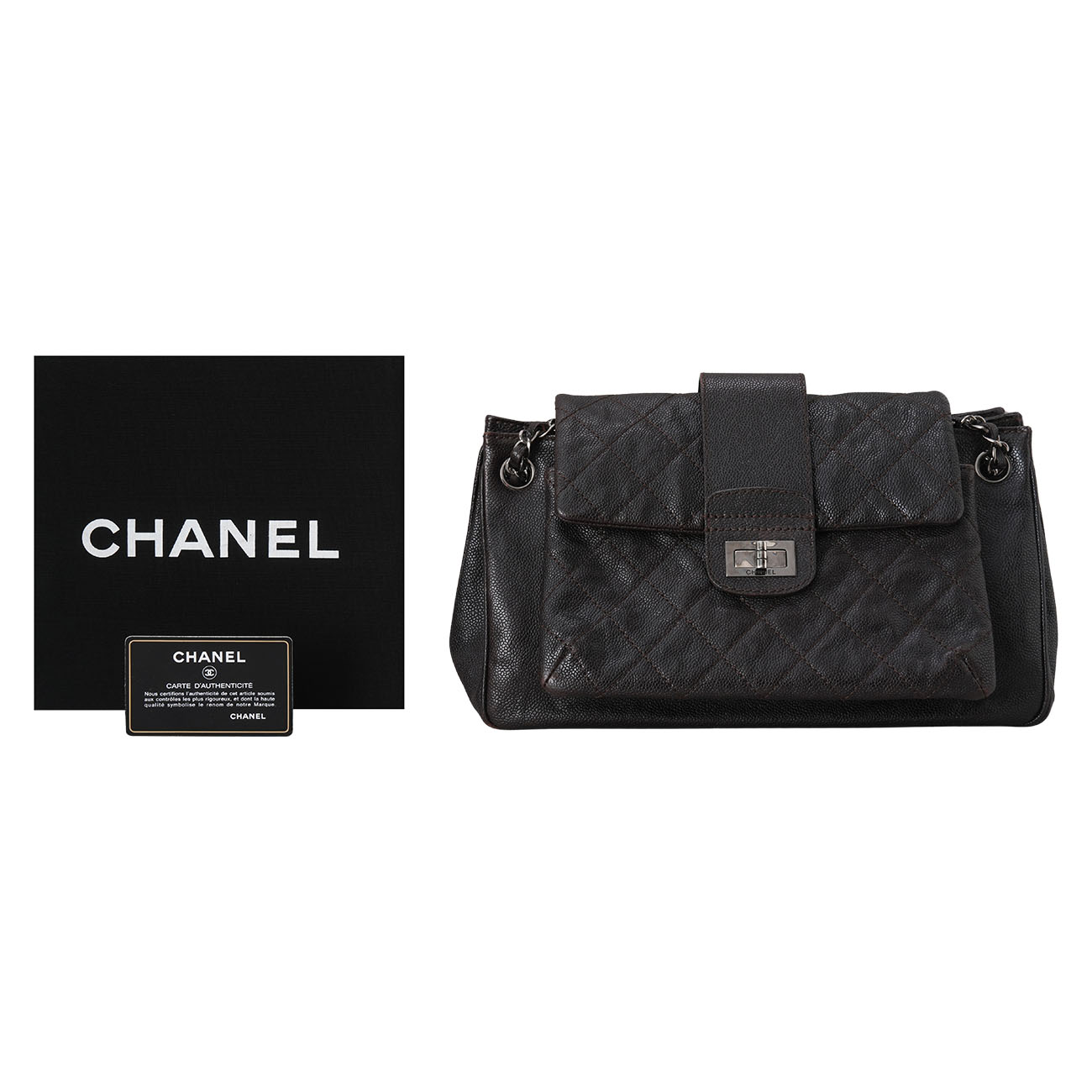 CHANEL(USED)샤넬 시즌 2.55 빈티지 체인 플랩백