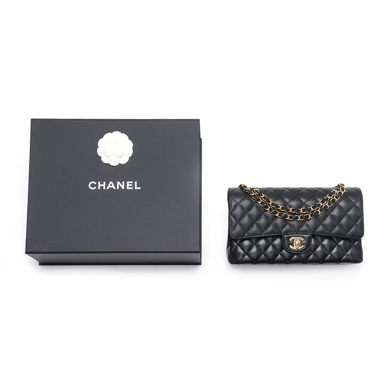 CHANEL(USED)샤넬 캐비어 클래식 미듐 플랩백