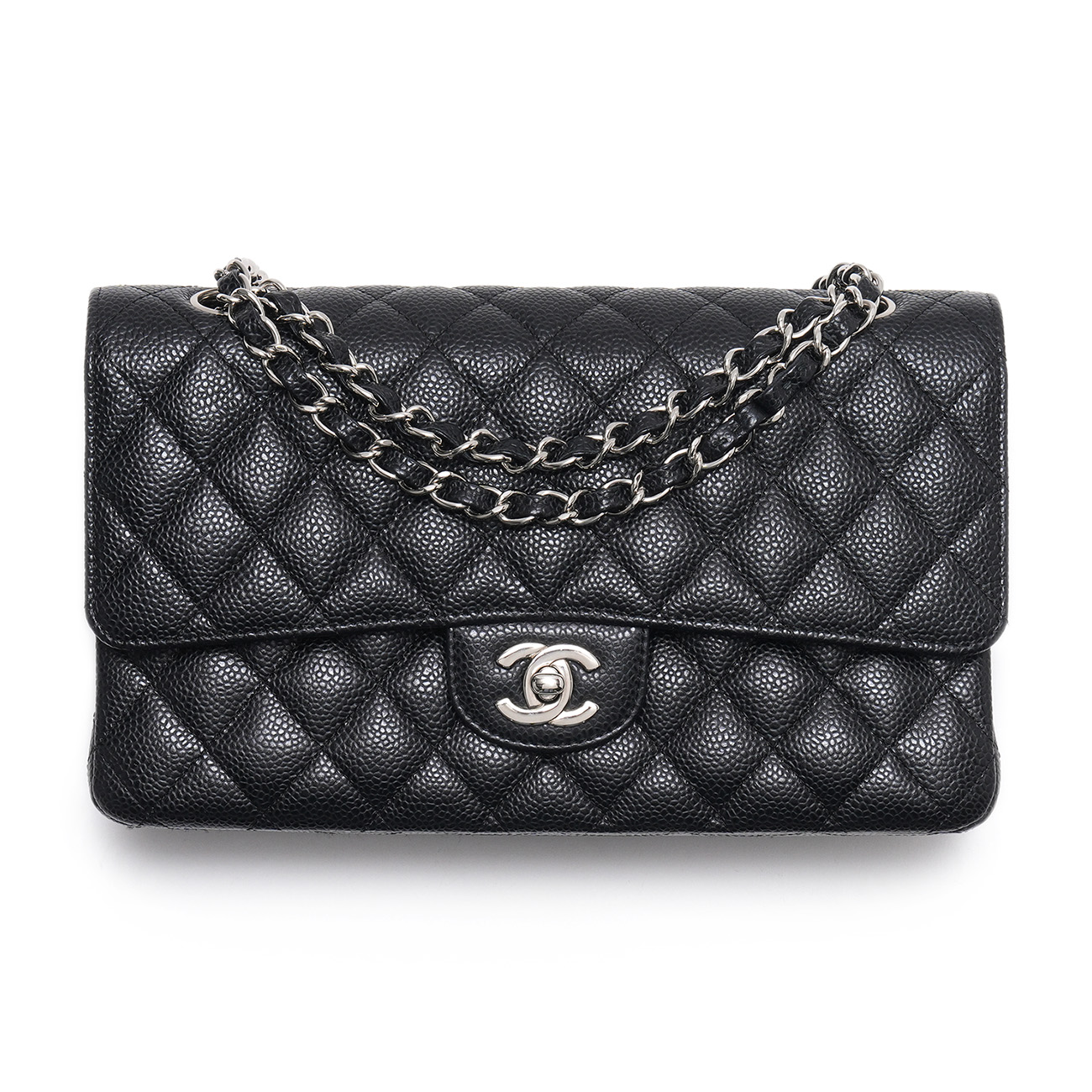 CHANEL(USED)샤넬 캐비어 클래식 미듐 플랩백