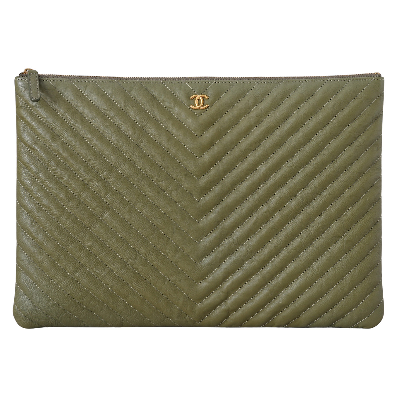CHANEL(USED)샤넬 쉐브론 클래식 클러치 라지