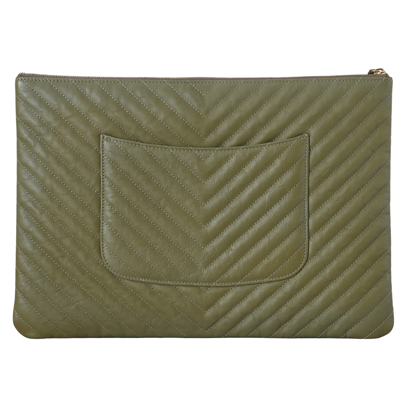 CHANEL(USED)샤넬 쉐브론 클래식 클러치 라지