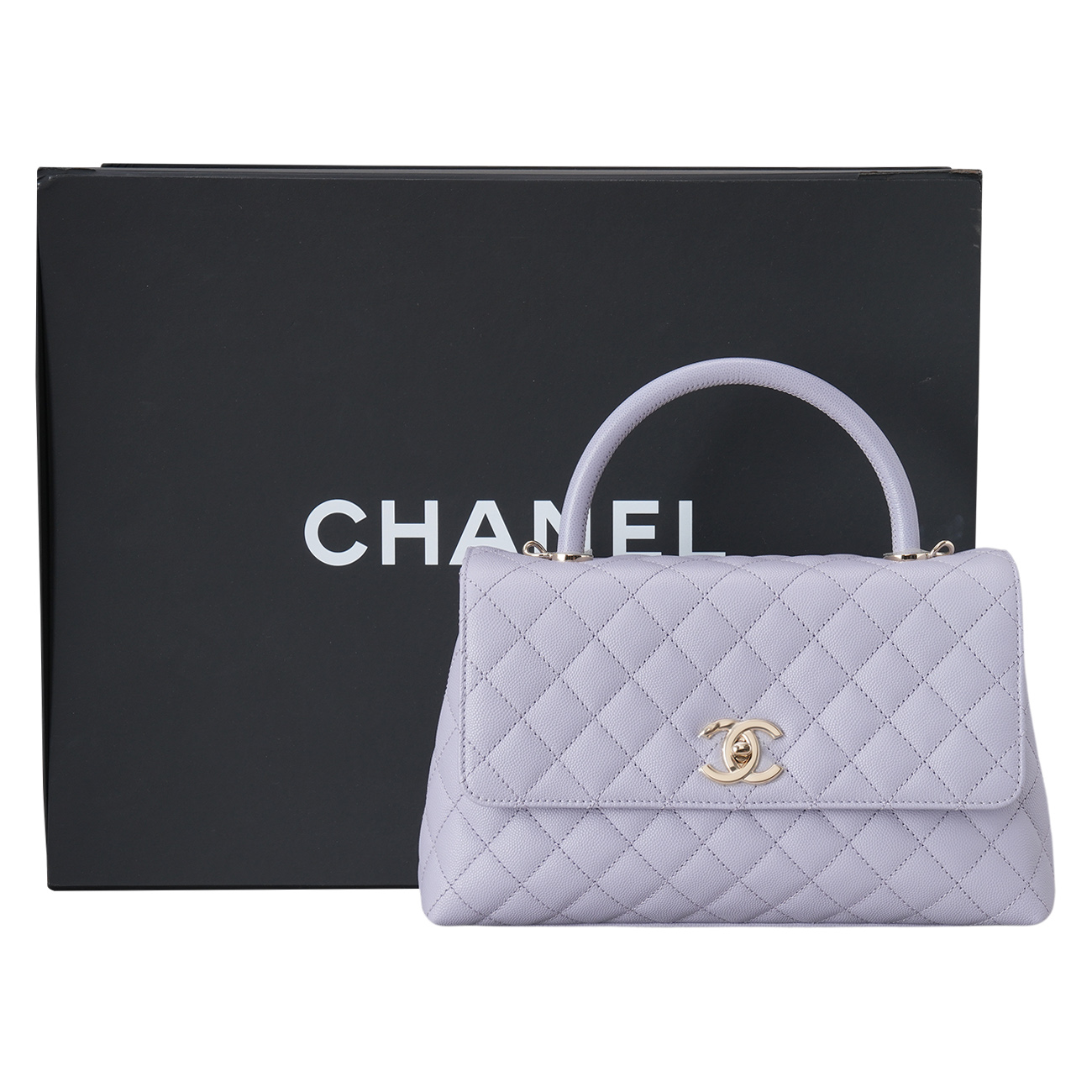 CHANEL(USED)샤넬 라벤더 코코핸들 미디움 백