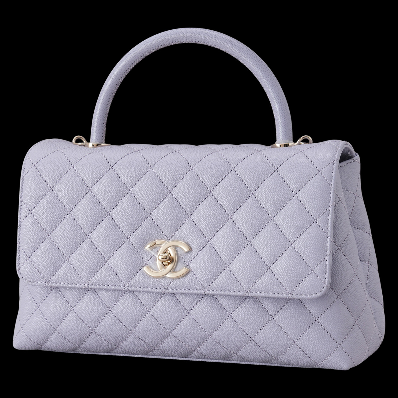 CHANEL(USED)샤넬 라벤더 코코핸들 미디움 백