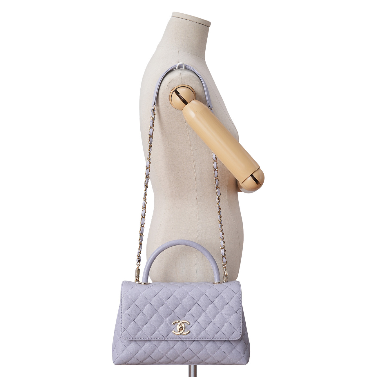 CHANEL(USED)샤넬 라벤더 코코핸들 미디움 백